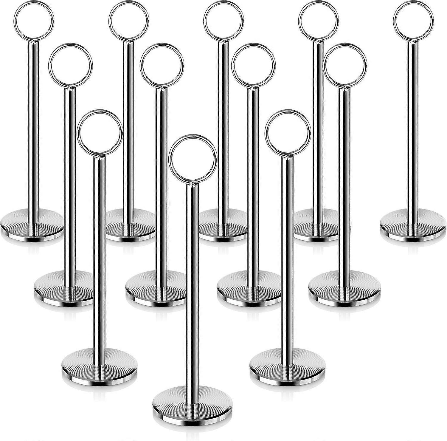 Suporte circular branco de 8 polegadas para número de mesa/suporte para placa de número/cartão de lugar