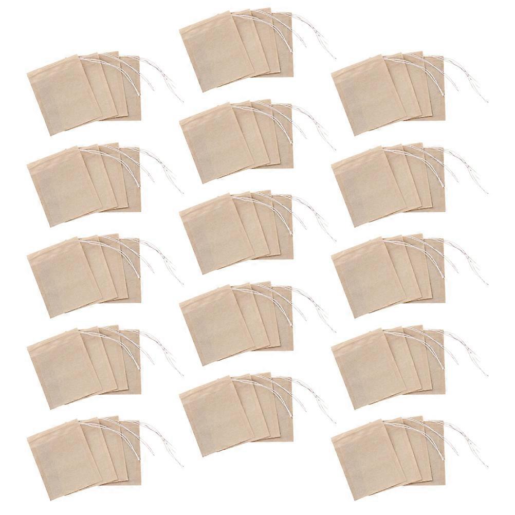 200pcs Tea Filter Bags Disposable Tea Infuser Drawstring Teabags Empty Tea Bag