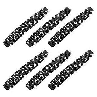 6 pcs Faixas de Tanque de Borracha: Modelo de Absorção de Choque Rodas de Tanque Peças de Reposição de Elos de Corrente para Acessórios DIY de Brinquedo de Controle Remoto