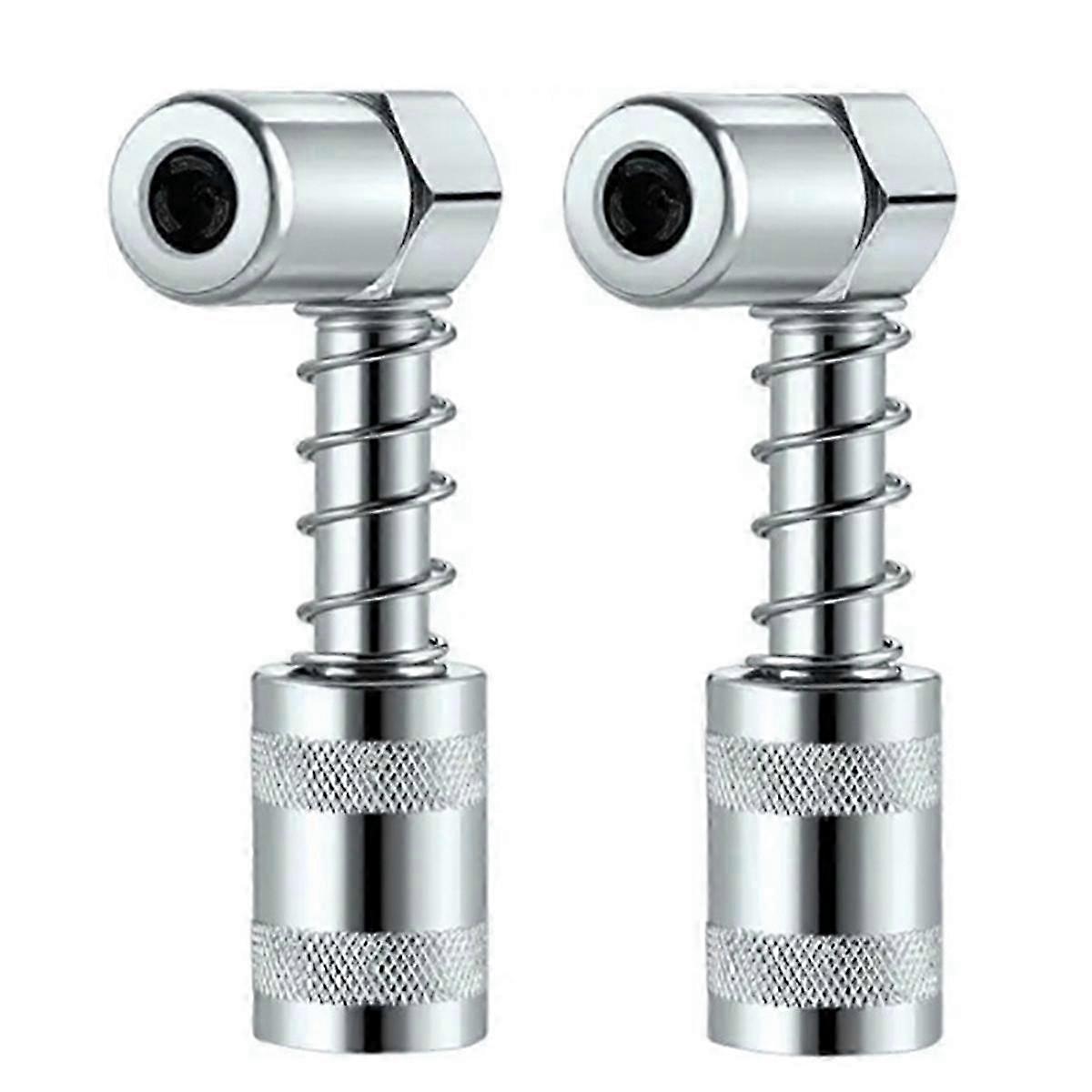 Grease Coupler Adapter 3 Jaws Angle Swivel Snap Right Side Accessory