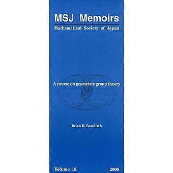 A course on geometric group theory