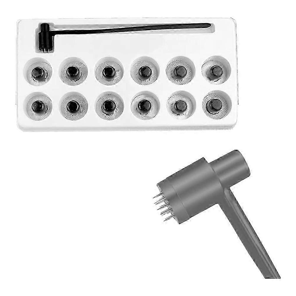 1BOX (12PCS)7 Star Needle & Dermal Hammer, Needle Set