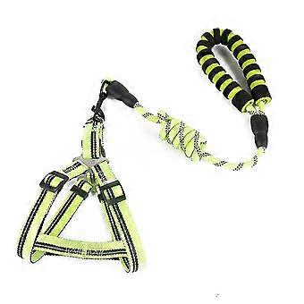 Handsfree pet koppel för promenader löpande reflekterande justerbar nylon midja bälte hund träning