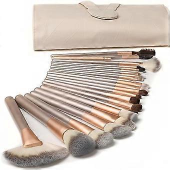 Makeup Brush Set Professional 18 Pieces Makeup Brushes Premium Synthetic Foundation Brushes with PU Leather Bag