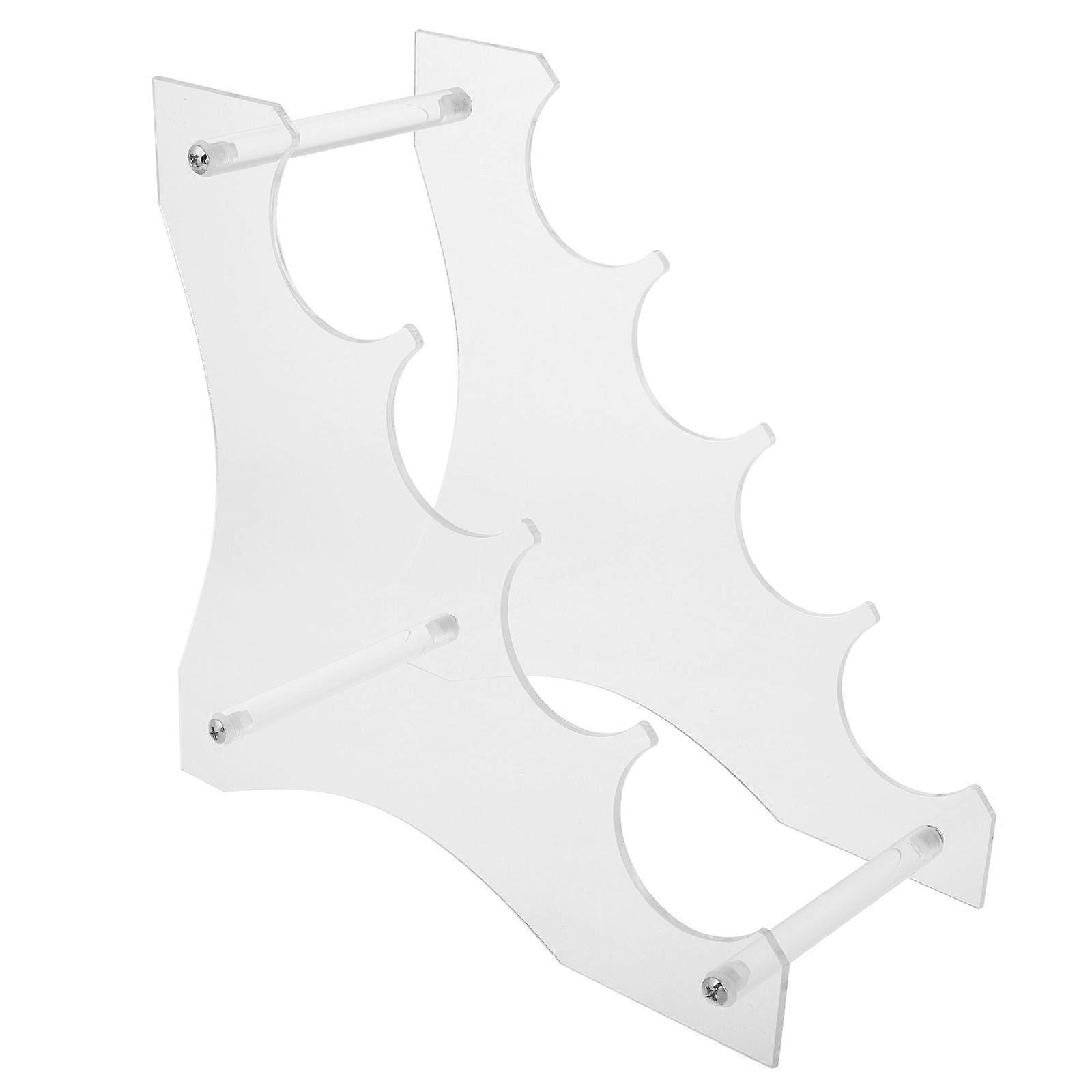 Transparent Acrylic Flashlight Display Stand for Single Flashlight Showcase