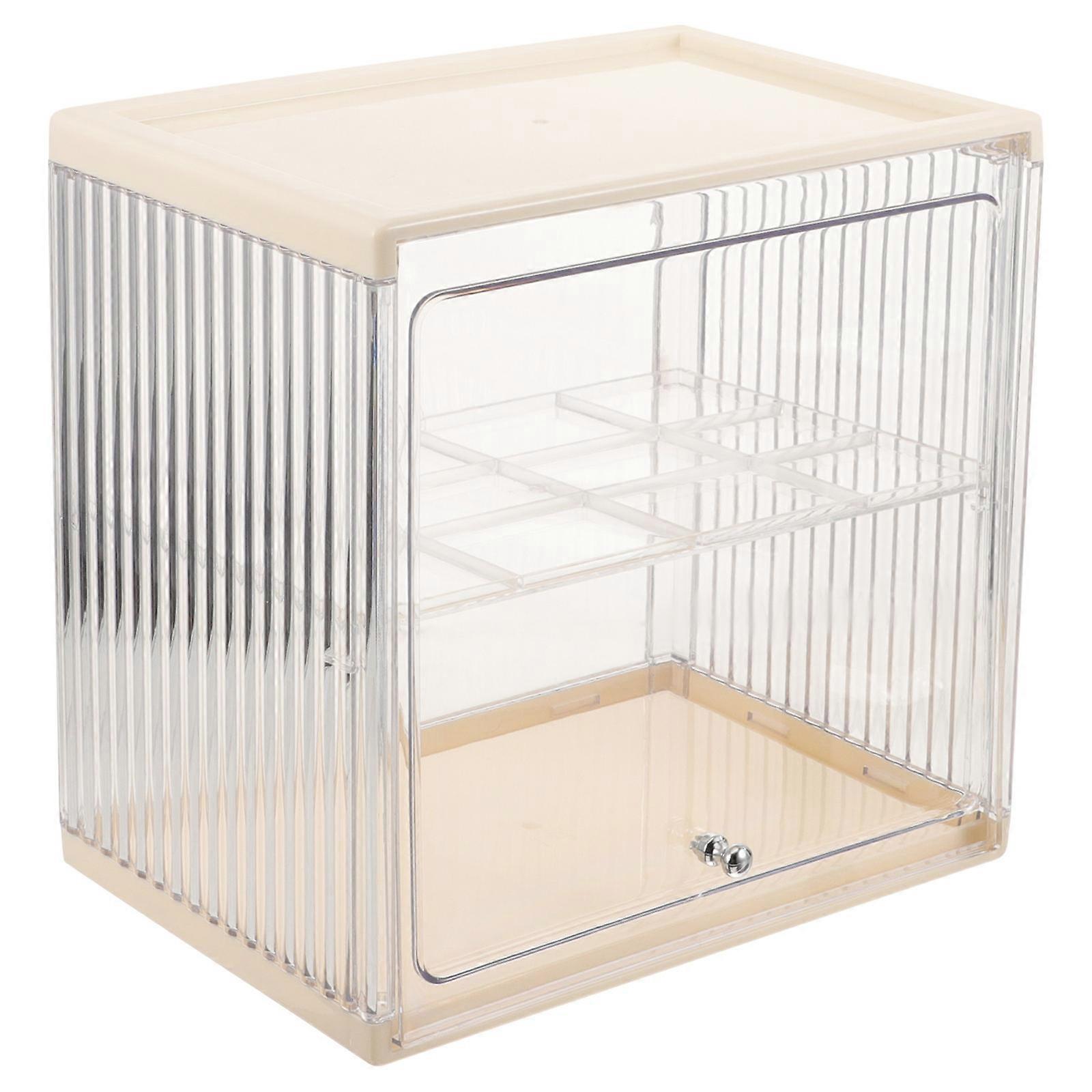 Bread Box for Kitchen Countertop Clear Double Layered Bread Container for Freshness Plastic Bread Box