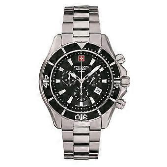 Swiss Alpine Military Men's Watch Chronograph Analog Quartz 7040.9137SAM Stainless Steel