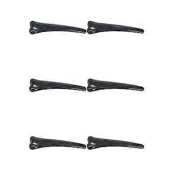 60 Pcs Black Plastic Single Prong DIY Hairstyle Alligator Hair Clip 3.1 Inch Long