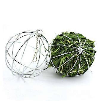 Rabbit Grass Ball Stainless Steel Grass Feeding Ball for 2Pcs Small Pets