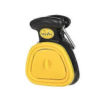 Collapsible Pet Poop Scooper with Built-In Waste Bag Storage, Large Jaw and Powerful Springs for Hygienic No-Contact Cleanup