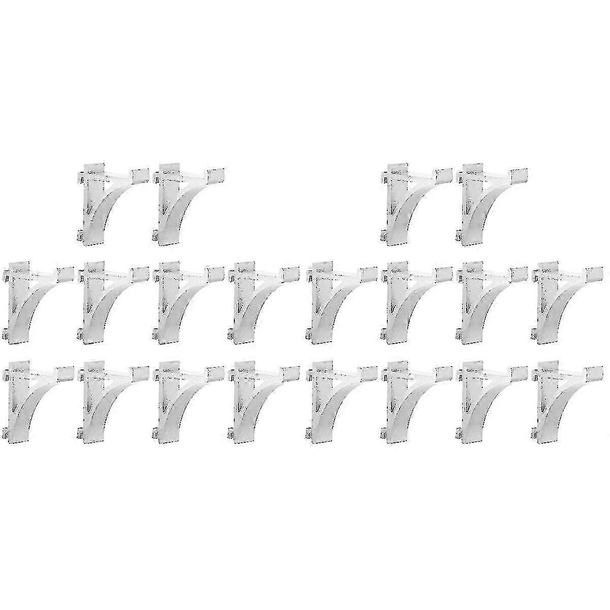 Refrigerator Cooler Support Hooks with 20 Freezer Shelf Clips