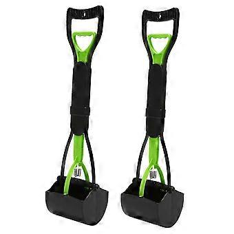Large Pooper Scooper for Dogs with Long Handle for Pet Waste Pick Up and Jaw Scooper