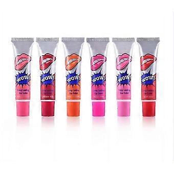 6PCS Peel Off Lip Gloss Set Long Lasting Waterproof Matte Lip Stain Makeup Gift
