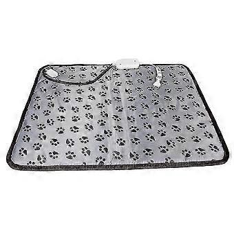 Adjustable Temperature Pet Heating Pad with Timer, Chew Resistant Cord, Indoor Electric Warming Mat for Cats and Dogs