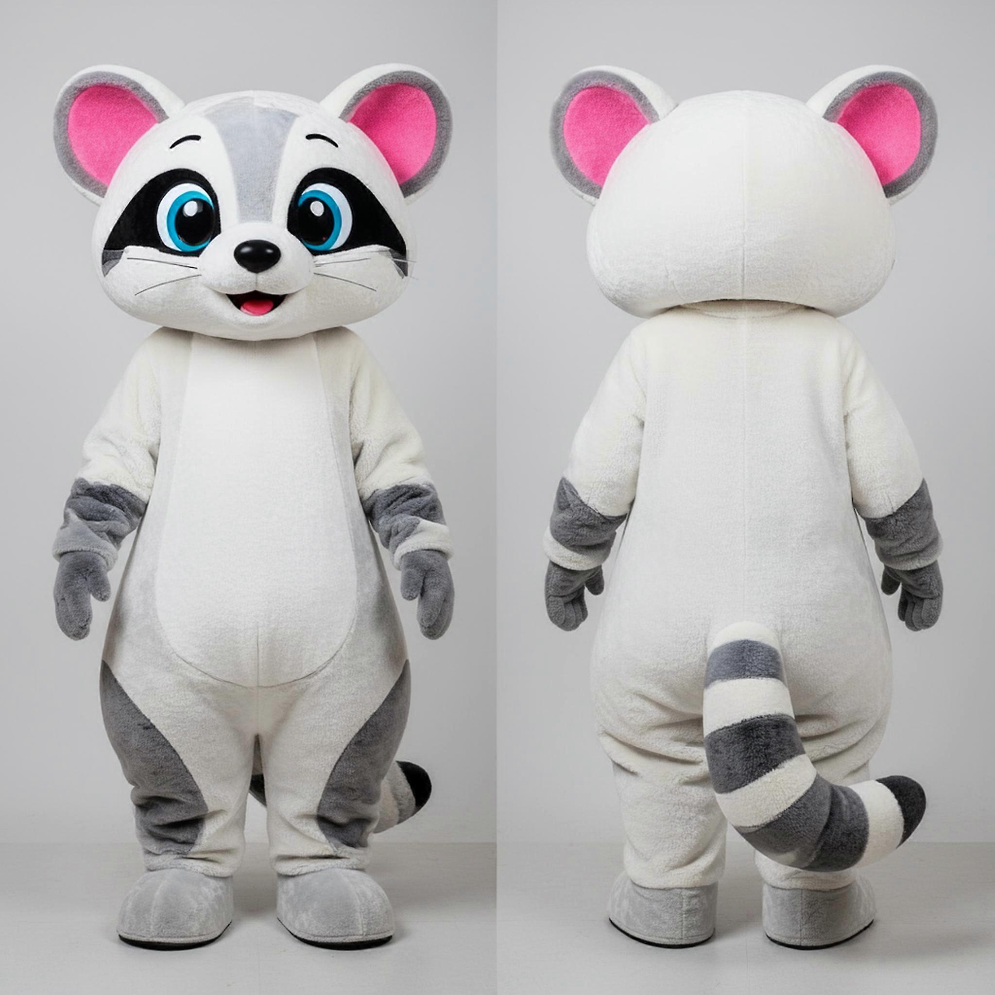 MASTICOT Ivory Soft-Sculpted Civet Mascot