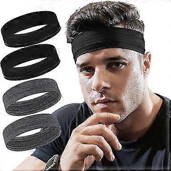 Fasce per capelli da uomo antiscivolo, regolabili, traspiranti, per corsa e allenamento.