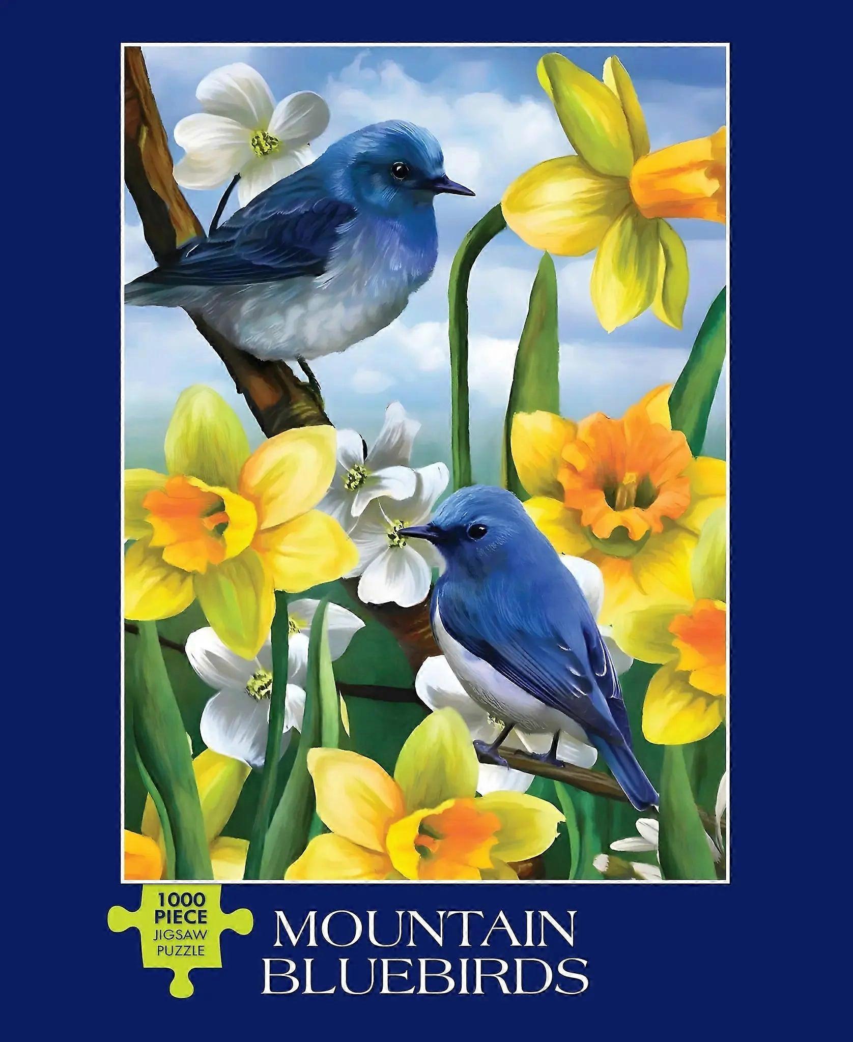 Mountain Bluebirds Puzzle 1000 Pieces