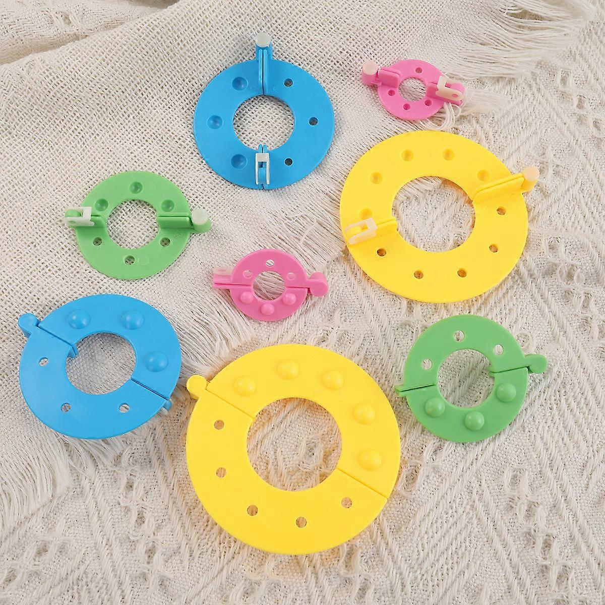 Ultnice 8Pcs Fluff Ball Pompom Maker Kit for Needle Craft DIY Projects