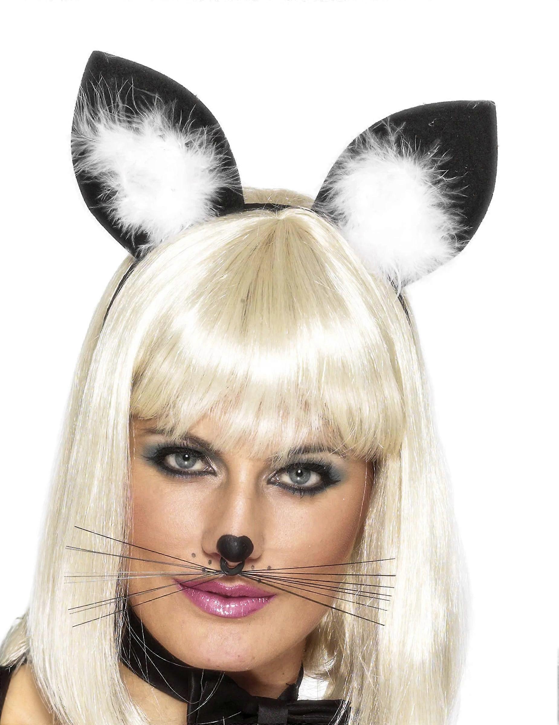 Women's Cat Ears with Feathers