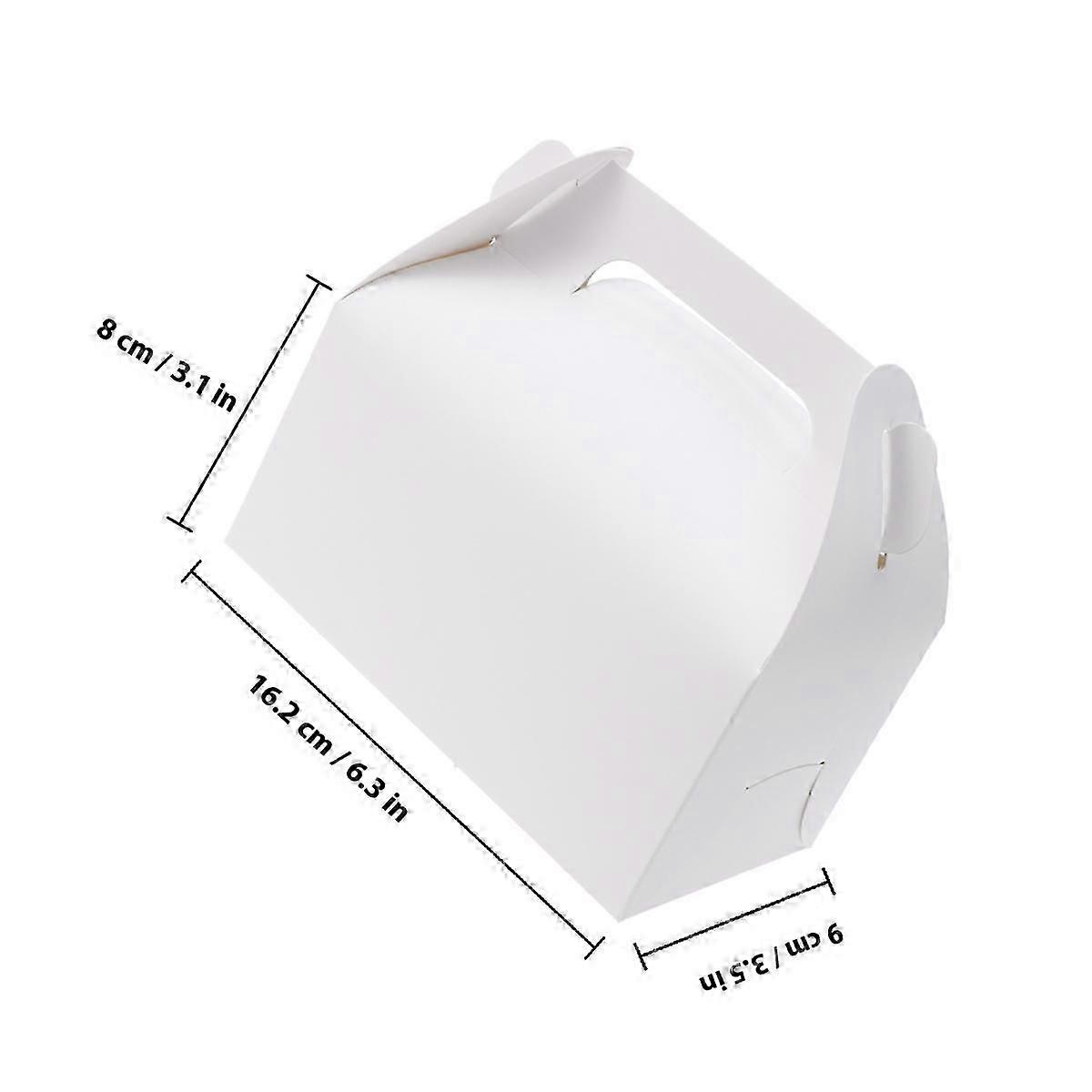 30Pcs Gift Boxes Ivory Board Baking Containers for Storage