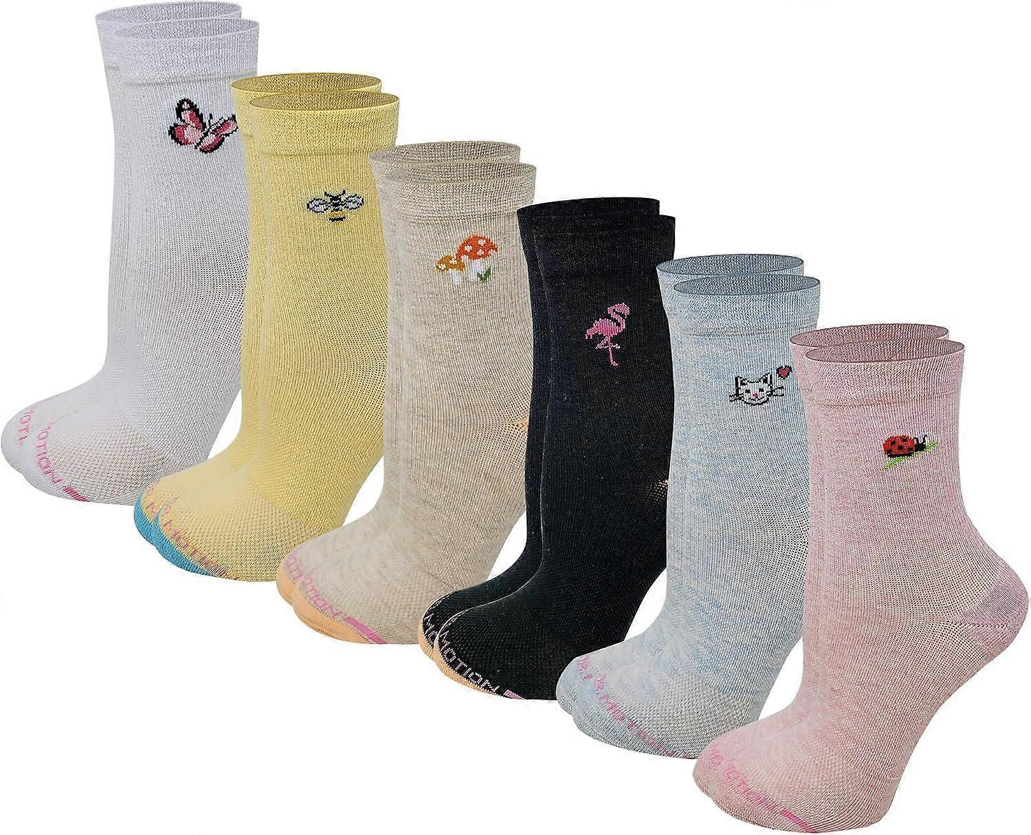 Mid-Crew Compression Socks | Half-Cushion | Dr Motion ( 6 Pairs )