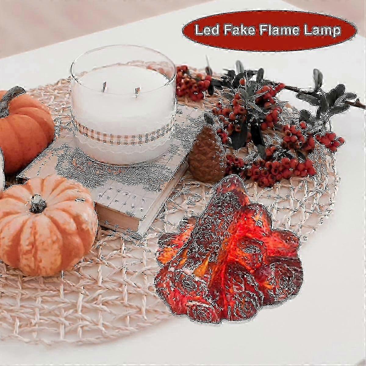 Cool-Touch LED Flame Lantern