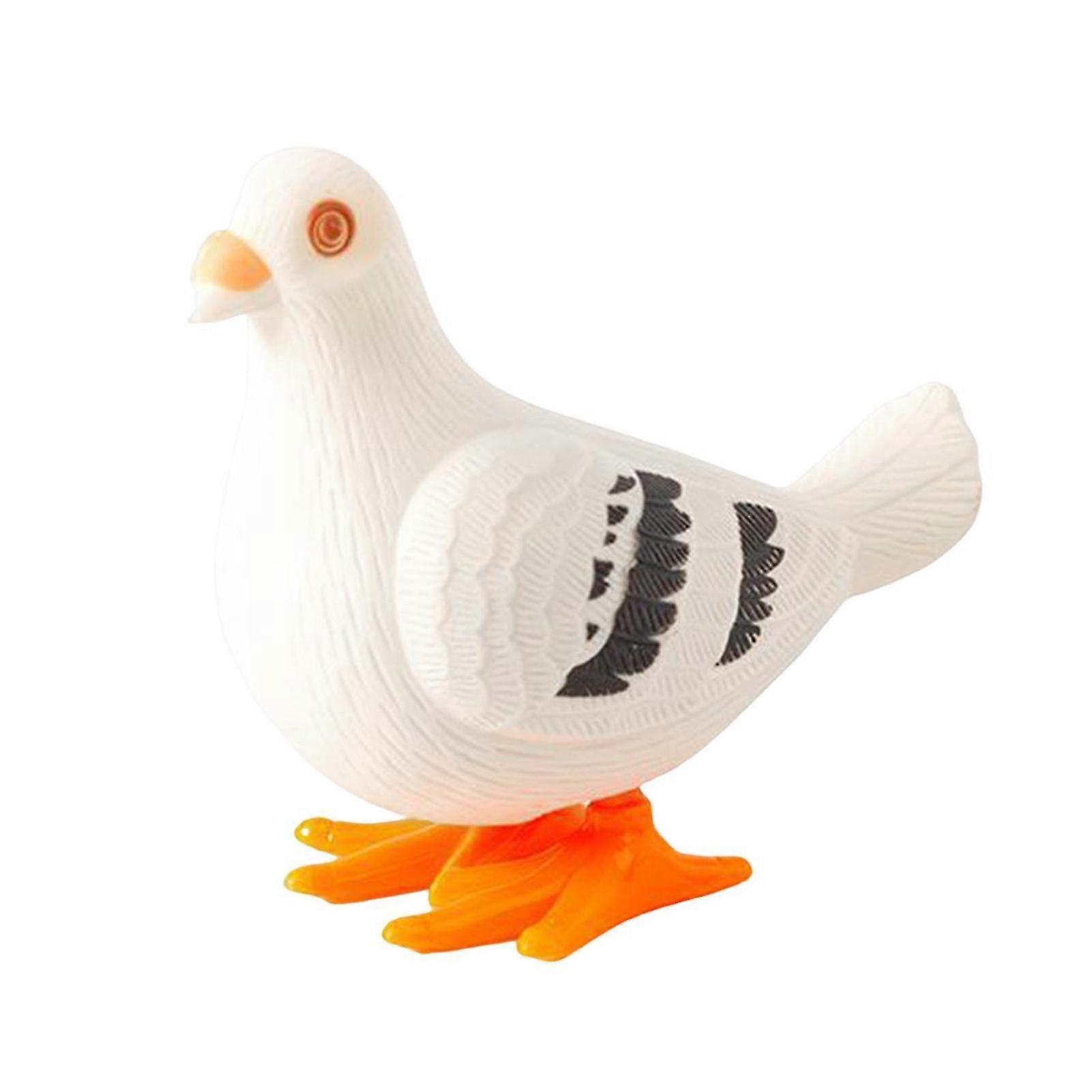 Spring-Wound Jumping Pigeon Toy