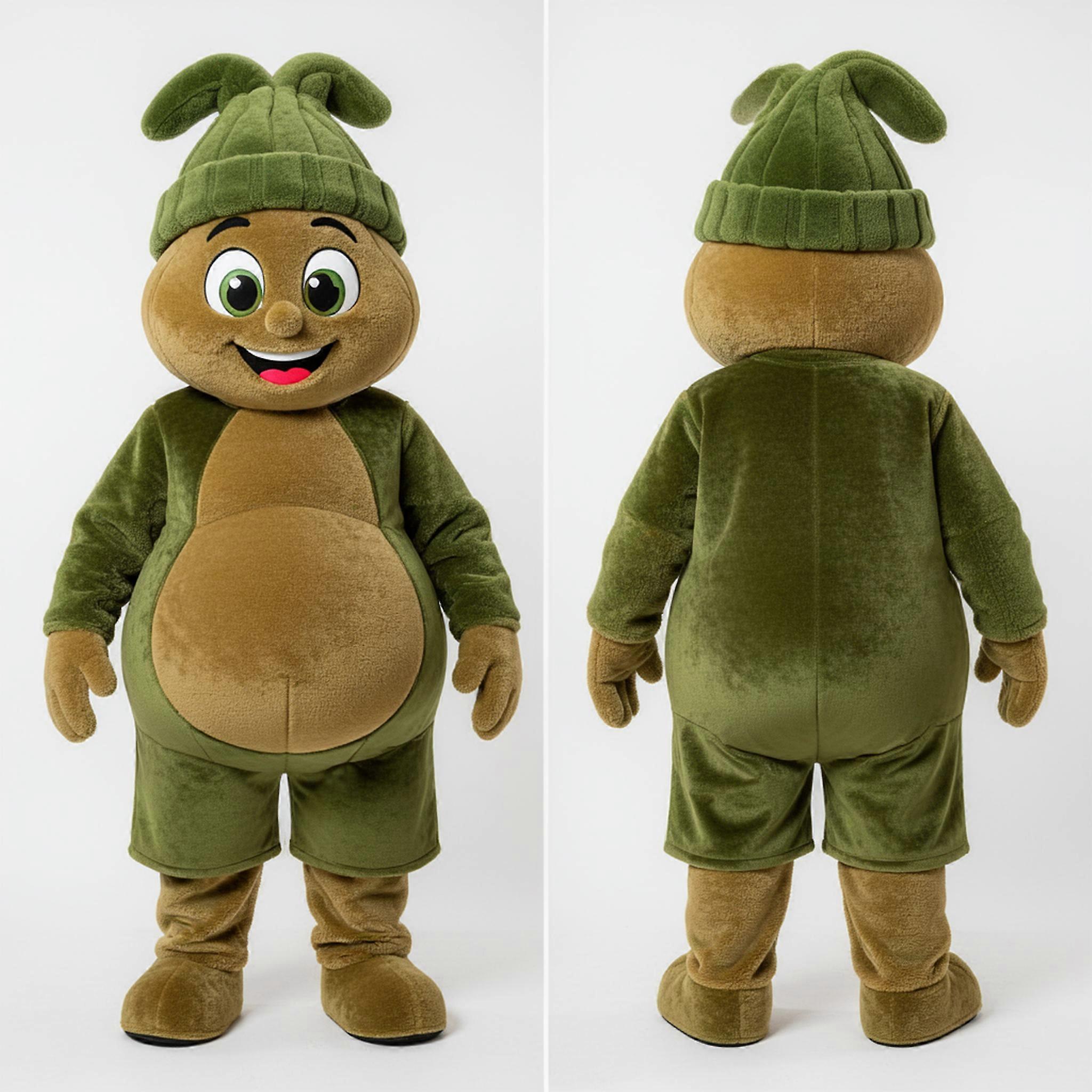 MASTICOT Emerald Green Broad Shouldered Turnip Mascot
