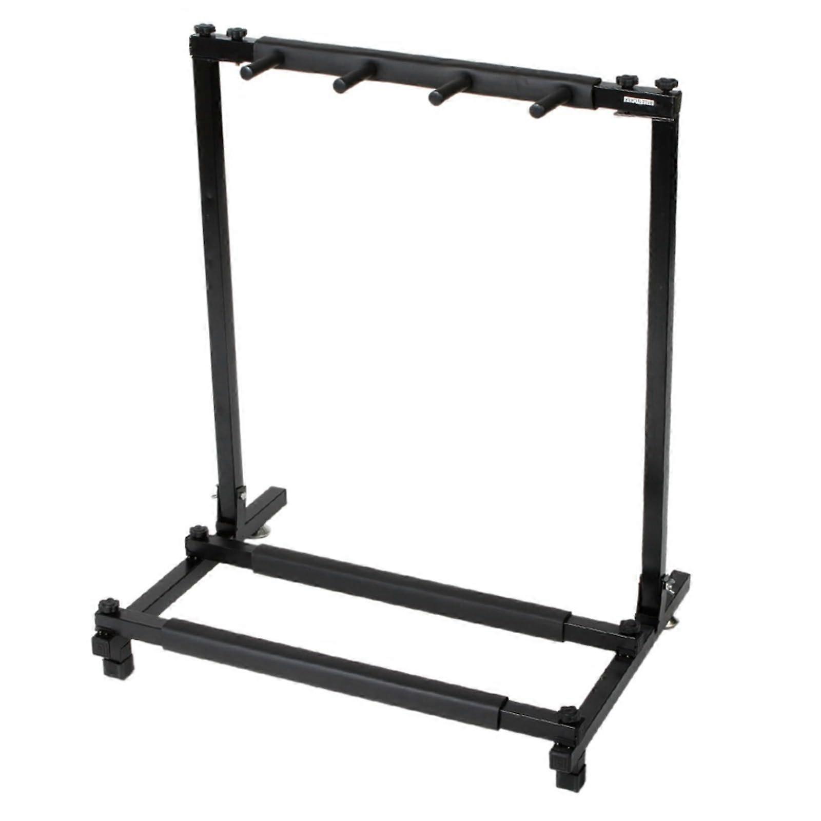 Foldable Multi Guitar Stand with Thick Rubber Padding, Universal Stable Support, Sleek Black Finish