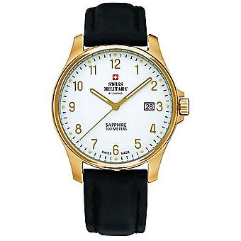 Swiss Military Quartz Analog Man Watch with Cowhide Bracelet SM30137.09