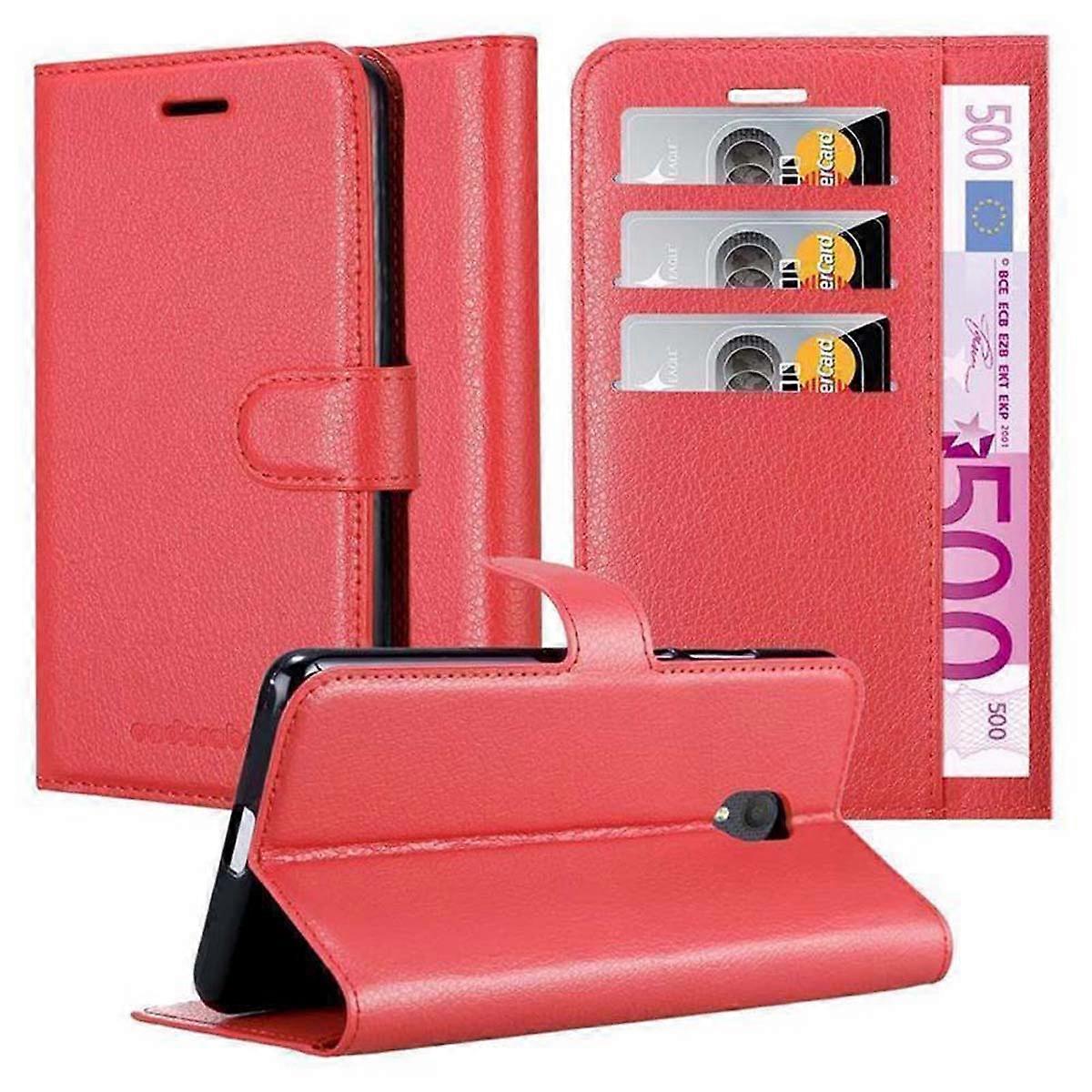 Case compatible with Alcatel 1C 2019 - Protective case with card slots and stand function