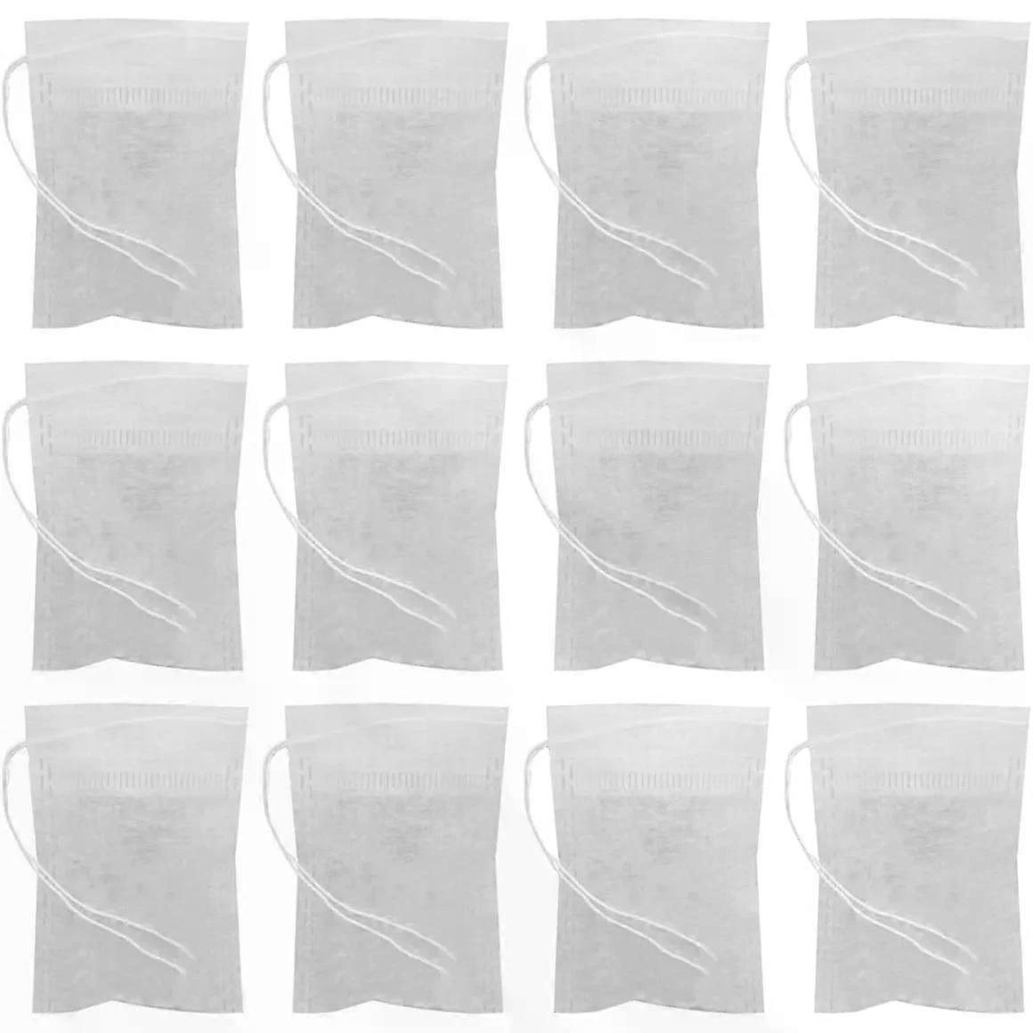 Fiber Drawstring Tea Infuser Bags 100Pcs for Loose Tea Spices