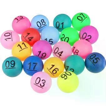 Numbered Balls 1-20, PP Mini Set for Group Games