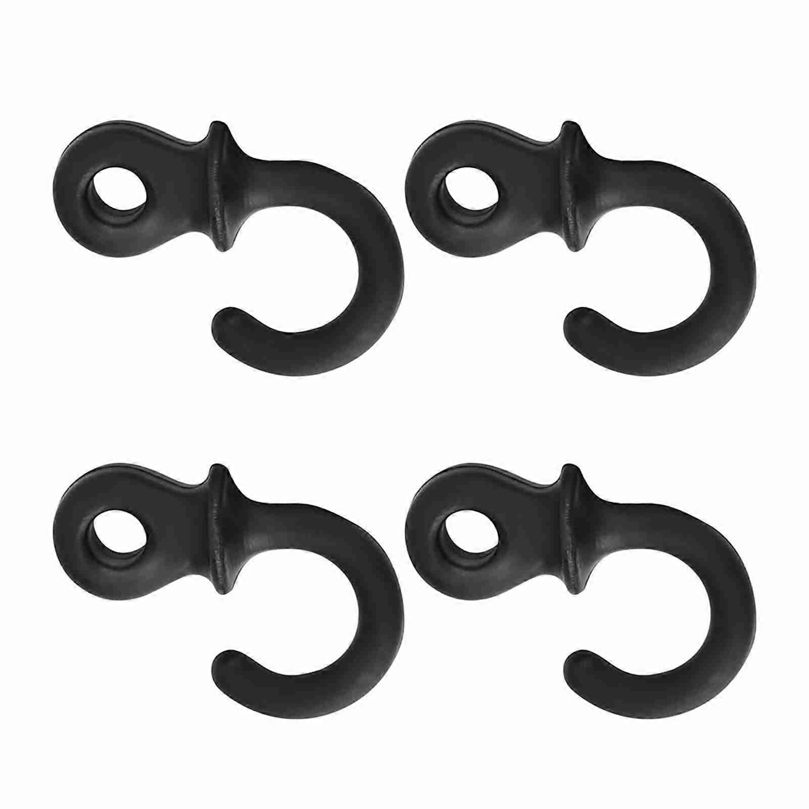 4Pcs Durable Rubber Compound Bow String Stabilizer Vibration Damper Shock Absorber(Black)