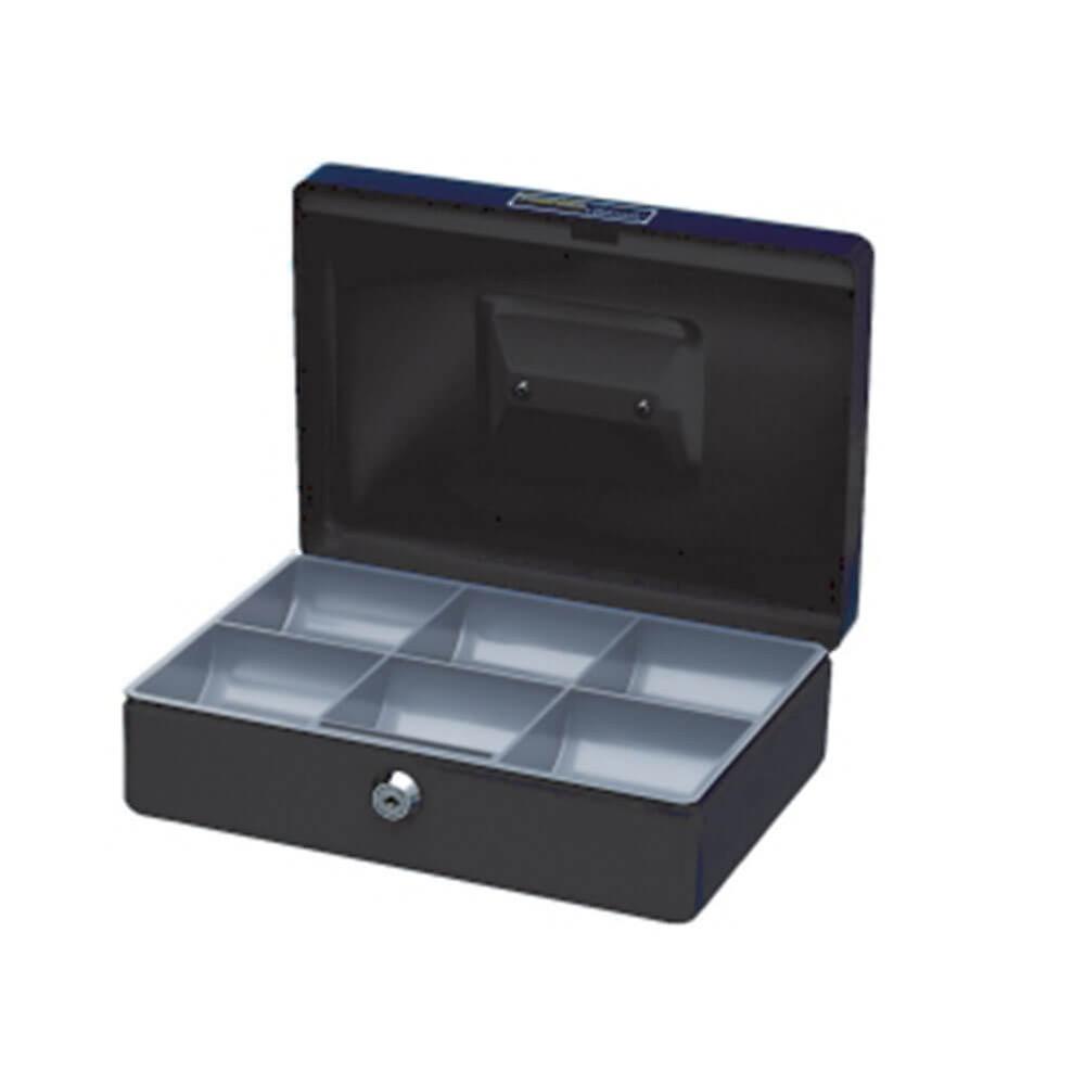 Esselte Classic Cash Box Fully Assembled Sturdy Steels 250x180x80mm Black