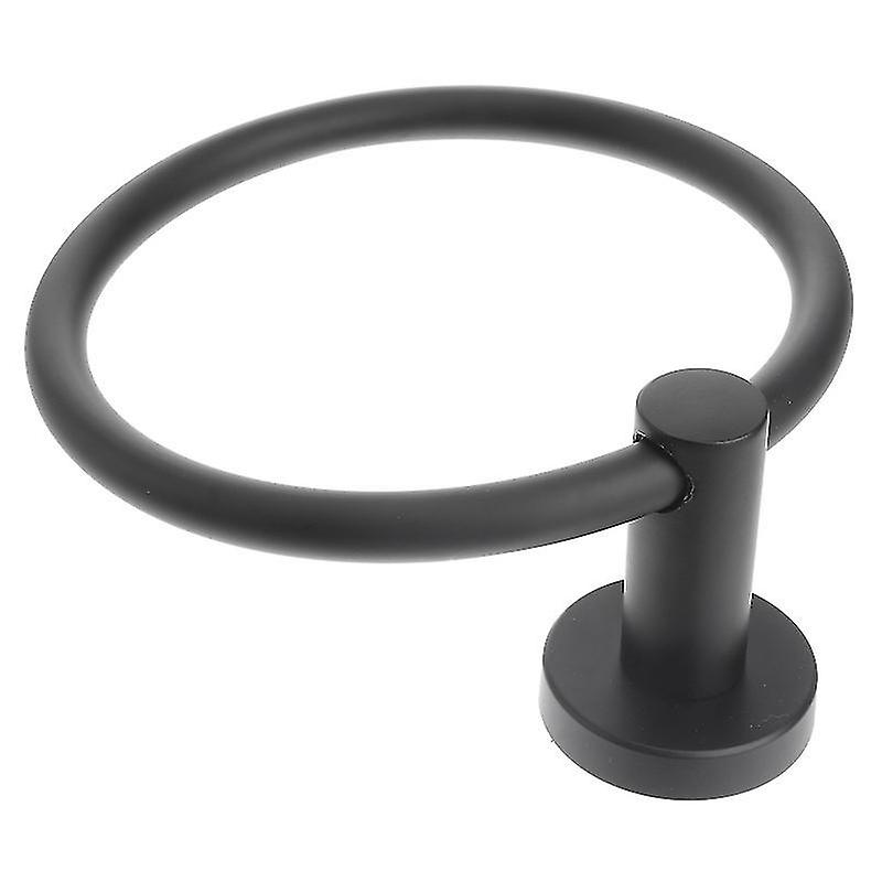 21X15.5cm Black Towel Racks & Holders 1 Set Premium Towel Hanger Ring Towel Hanging Rack Stainless T