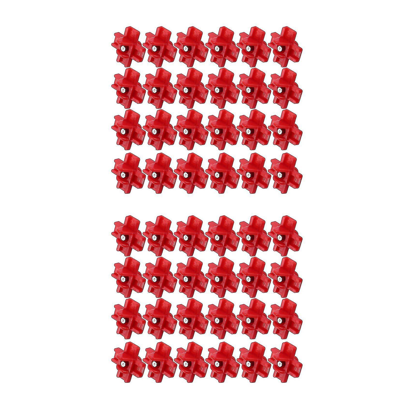 48 Pack Horizontal Side Mount Automatic Poultry Nipples Clean Drinker Waterer For Chicken Or Quail