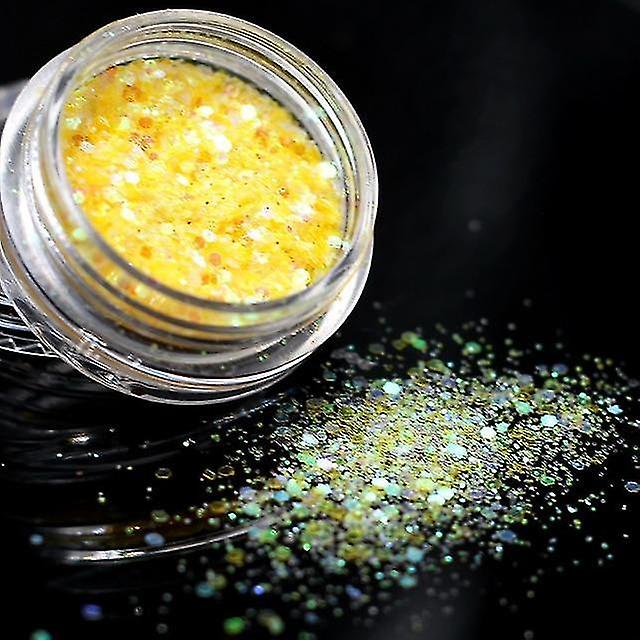 Yellow 3gm Holographic Sequins Glitter Shiny Eye Skin Highlighter Face Make