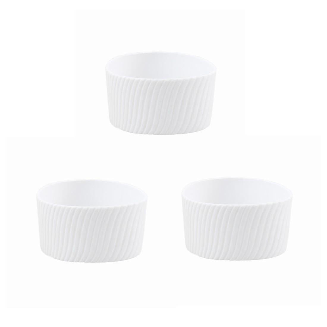 Silic Anti-slip Glasflaska Mugg C Ärm Skyddslock 3st