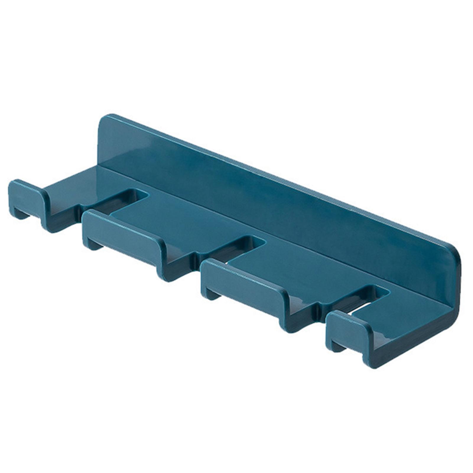 Wall Mounted Plug Hook Multipurpose Toothbrush Hanging Rack No Driling Bathroom Adhesive Hook