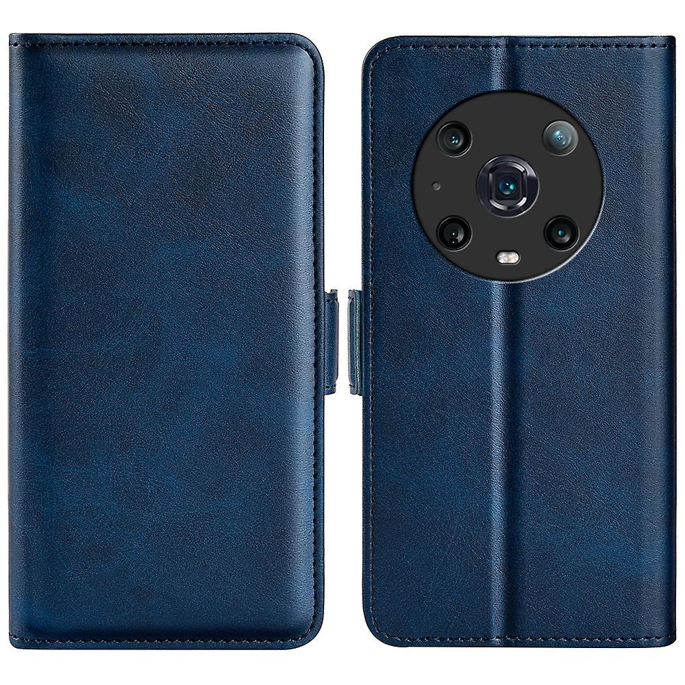 Dual-side Magnetic Leather Case For Honor Magic4 Pro