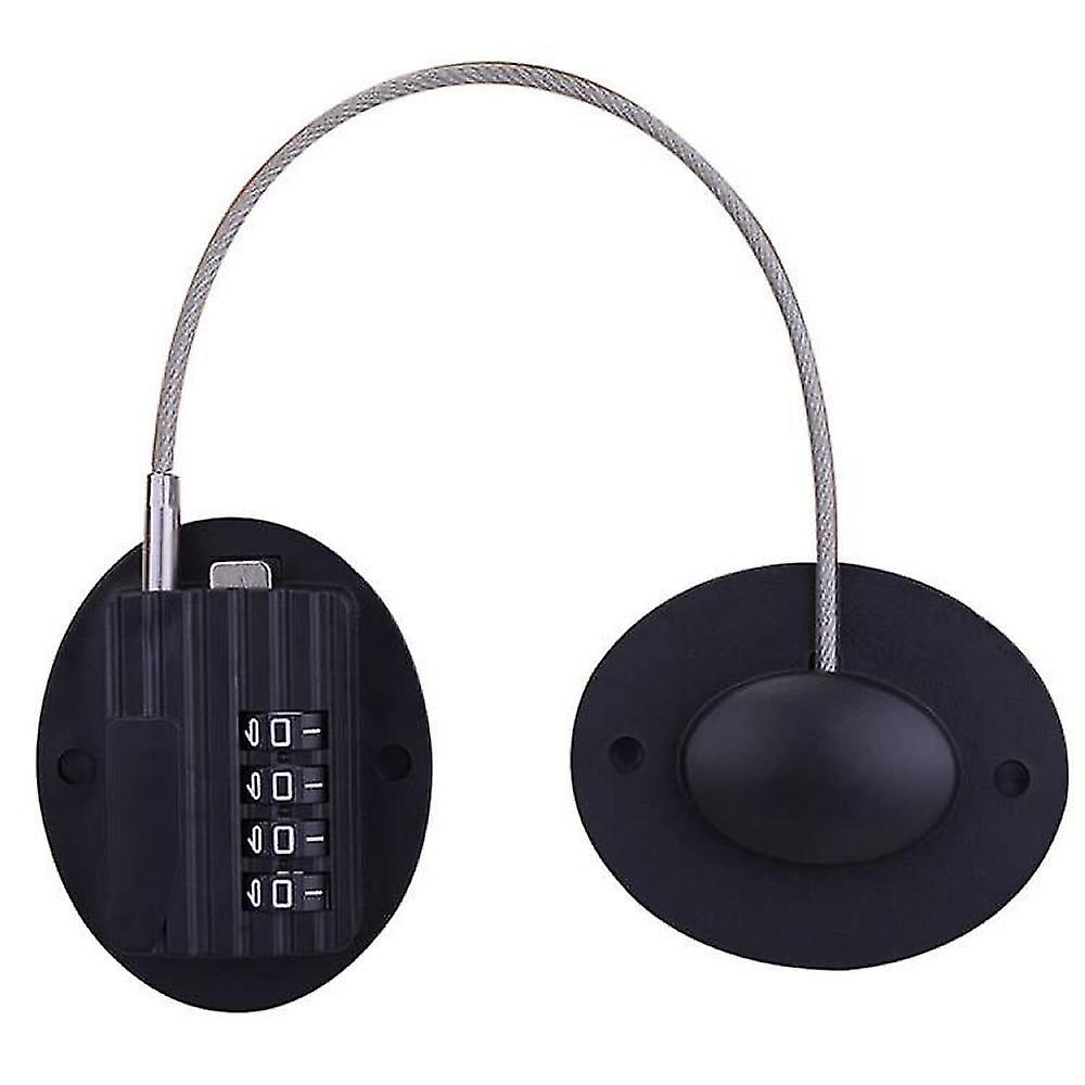 Refrigerator Lock - Heavy Duty Combination Fridge Lock(1pcs,black)