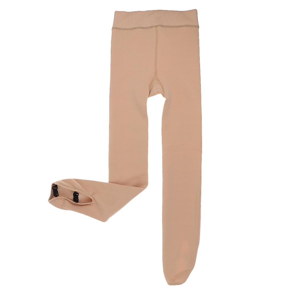 Ice Figure Stocking Filles Suntan OverBoot Footed Skating Tights Surboots M