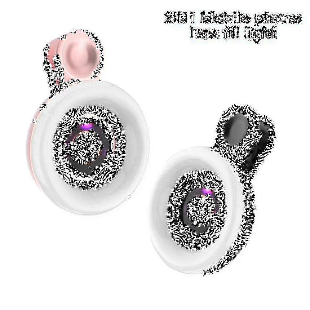 Mobile Phone Fill Light 15x Macro Lens Portable Selfie Led Ring Flash Light Phone Selfie Lamp Universal Ring Clip Light