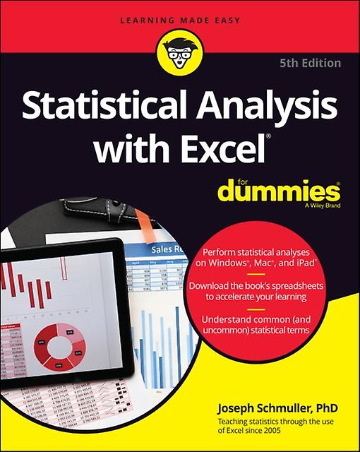 Statistical Analysis With Excel For Dummies by Joseph Schmuller Paperback