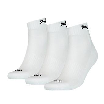 Puma 3Pck Cushioned Quart White Socks