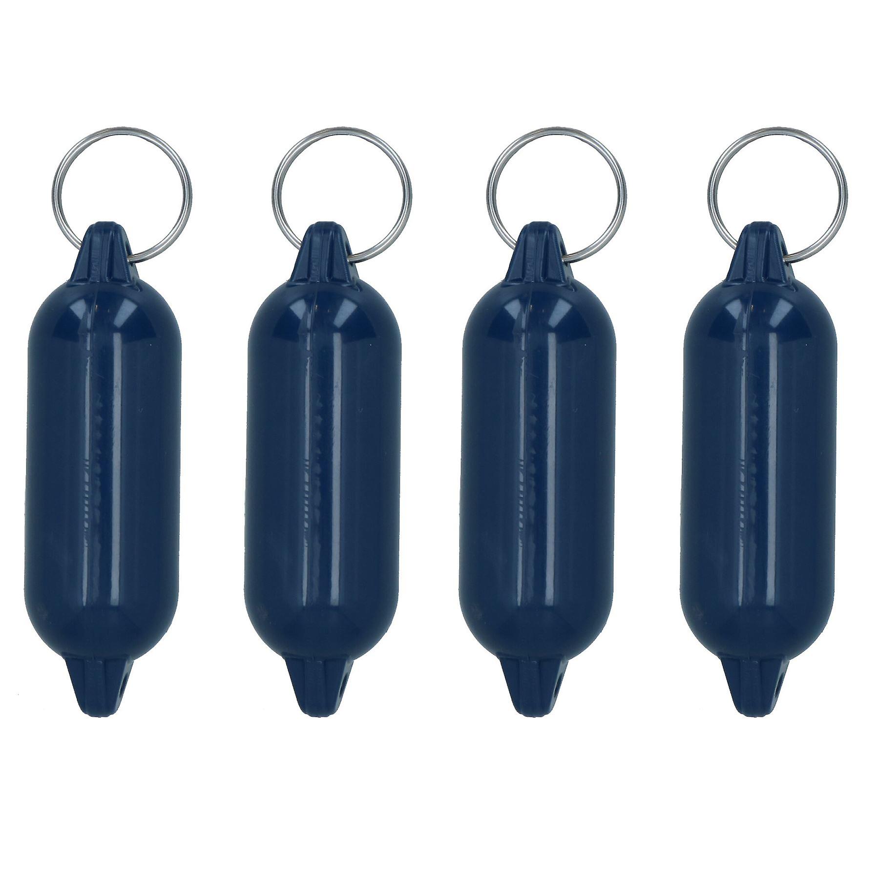 4 Pack 10cm Floating Fender Keyring Key Float Boat Fishing Sailing Buoyant Ring