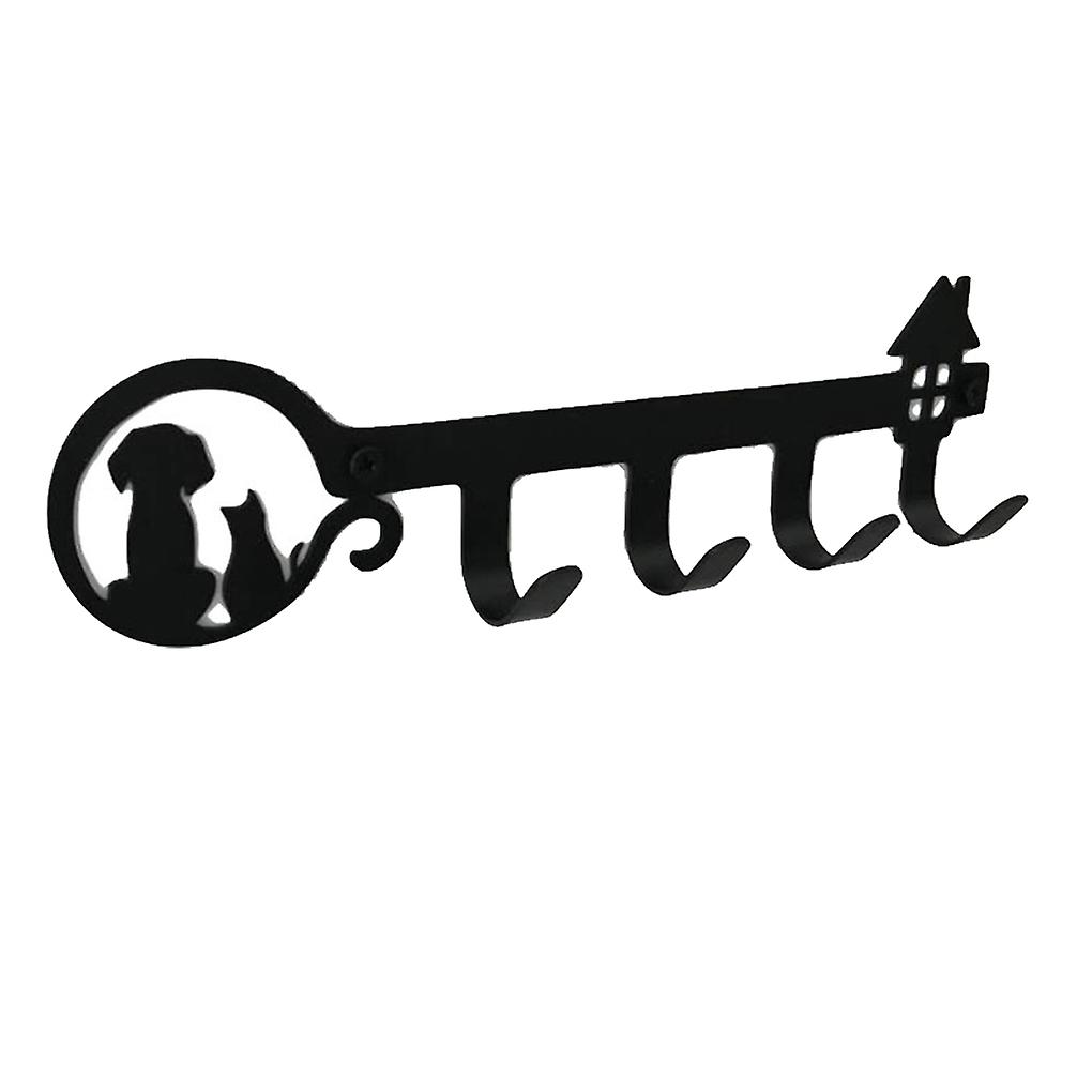 Creative Wall Mounted Hook Coat Hat Holder Rack Iron Hanger