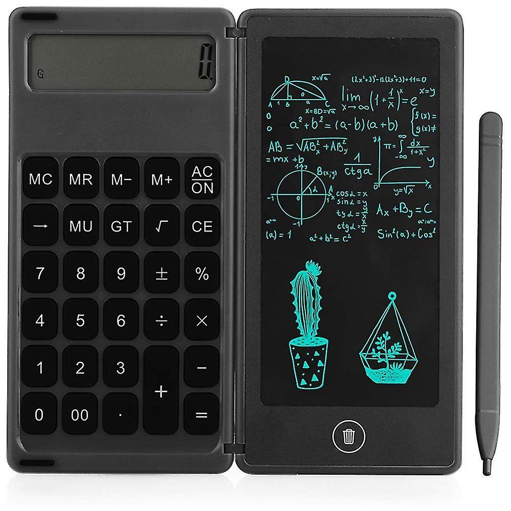 Calculator Notepad 6 Inch Lcd Writing Tablet Digital Drawing Pad With Stylus Pen Erase Button Lock