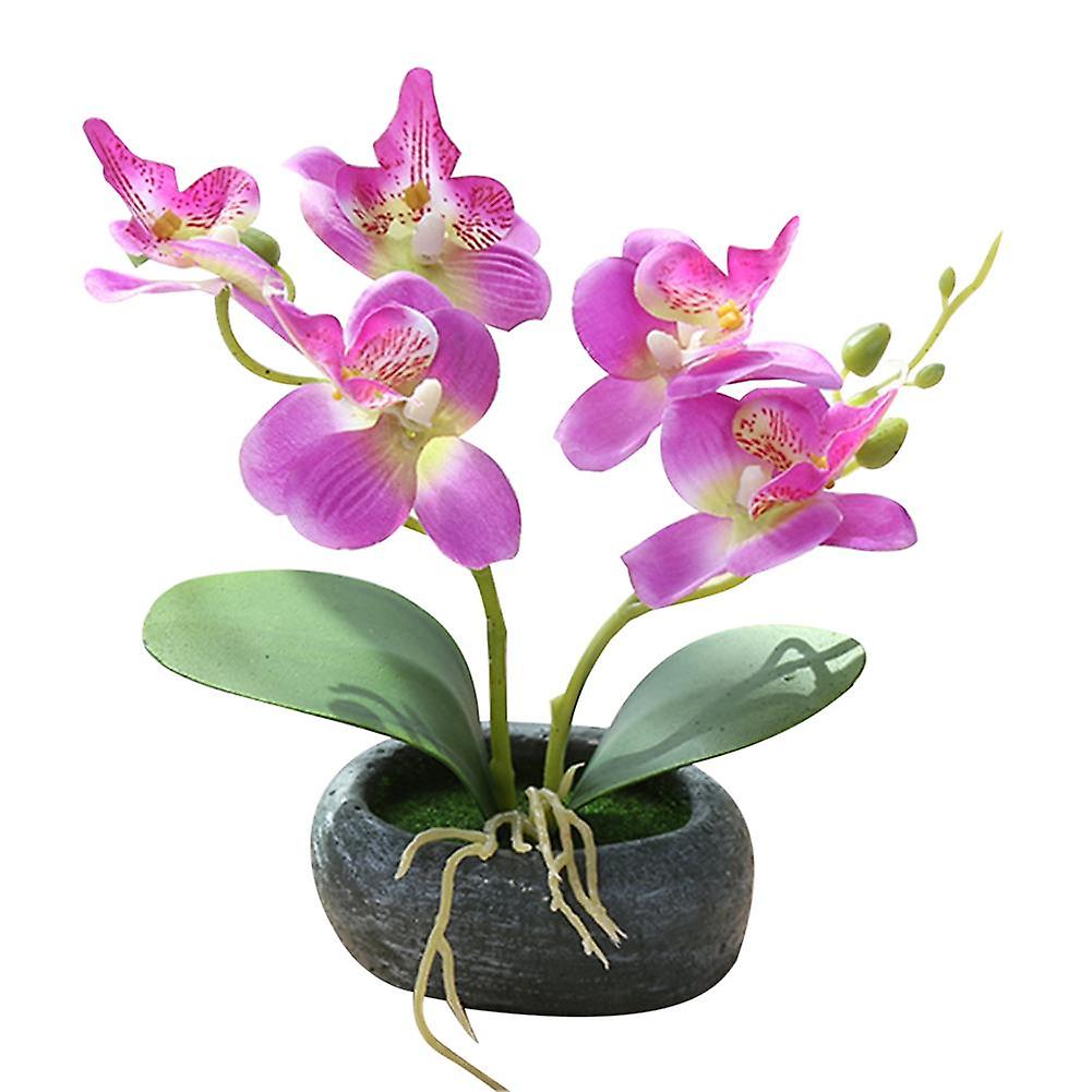 ZHOUBA Papillon Artificiel Orchidée Bonsaï Fausse Simulation de Fleur Décor de bureau à domicile Pur